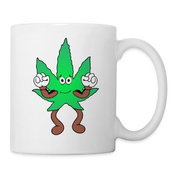 Der Bloom - Weed Cannabis Stoned Hanf Marihuana - Tasse - Weiß - Rechts