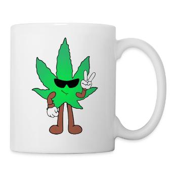 Der Bloom - Weed Cannabis Stoned Hanf Marihuana - Tasse - Weiß - Rechts