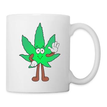Der Bloom - Weed Cannabis Stoned Hanf Marihuana - Tasse - Weiß - Rechts