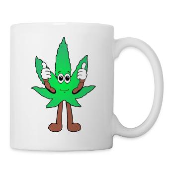 Der Bloom - Weed Cannabis Stoned Hanf Marihuana - Tasse - Weiß - Rechts
