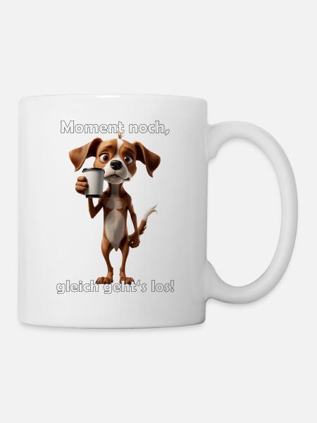 Moment noch - Tasse - Weiß