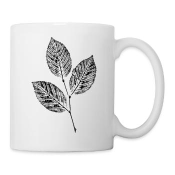 Leaves Beech Branch / Nature & Forest - BOTANICAL - Mug - white - Right