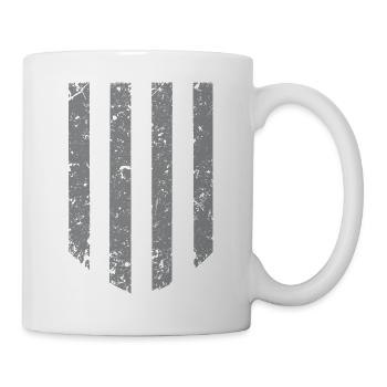 Stripe Background - Grey - Mug - white - Right