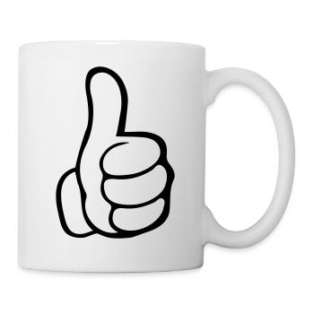 like hand - Mug - white - Right