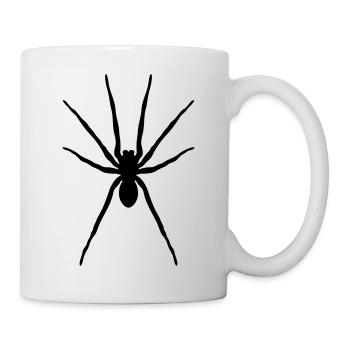 Spinne (Halloween / Gothic / Tattoo / Black) - Tasse - Weiß - Rechts