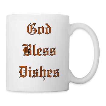 GodBlessDishes - Tasse - Weiß - Rechts