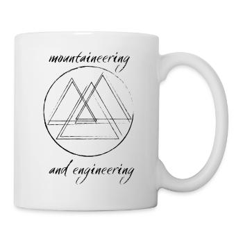 Mountains / Mountaineering and Engineering - Mug - white - Right
