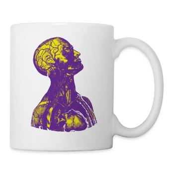 Purple and Yellow Human Anatomy - Mug - white - Right