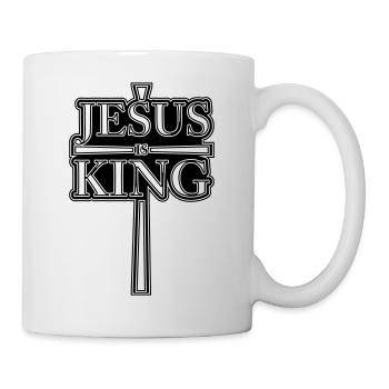 jesus is king 1 - Tasse - Weiß - Rechts