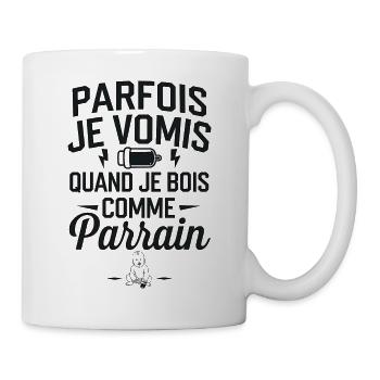 Manchmal muss ich mich übergeben, wenn ich zu viel trinke - Tasse - Weiß - Rechts