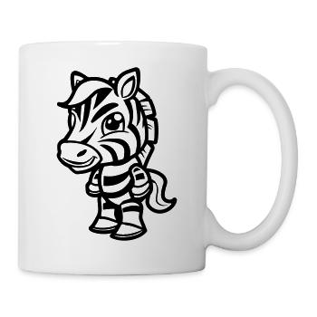 Zebra Comic - Mug - white - Right
