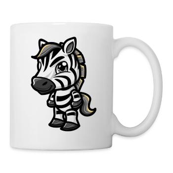 zebra - Tasse - Weiß - Rechts