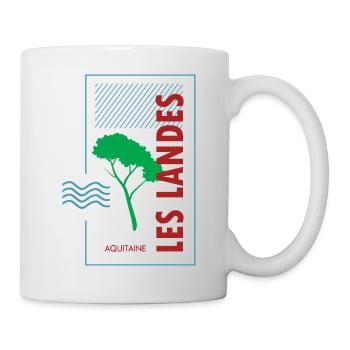 008c MER et PIN - Mug blanc - blanc - Droite