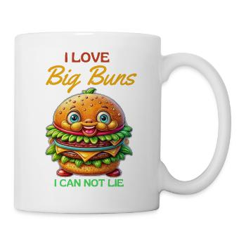 I LOVE Big Buns- funny cheeseburger sayings - Mug - white - Right