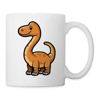 dinosaurier Brontosaurus - Tasse - Weiß - Rechts