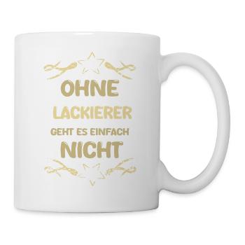 Lackierer - Tasse - Weiß - Rechts