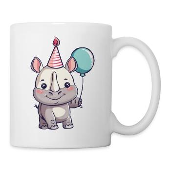 Nashorn Geburtstag Baby - Tasse - Weiß - Rechts