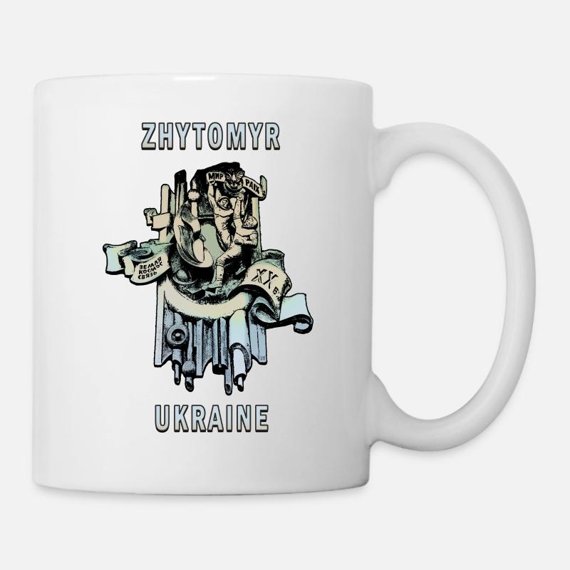 Zhytomyr Cosmonaut (ENG) - Ukraine Architecture - Mug - white