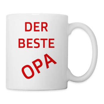 Der beste Opa - Tasse - Weiß - Rechts