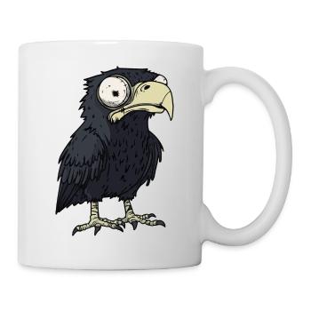 Adler Halloween Lustig Zombie - Tasse - Weiß - Rechts