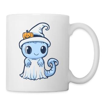 Lizard Halloween Comic Ghost - Mug - white - Right