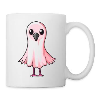 Flamingo Halloween Comic Ghost - Mug - white - Right