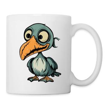 Pelican Bird Halloween Funny Zombie - Mug - white - Right