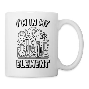Je suis dans mon élément Science - Mug blanc - blanc - Droite