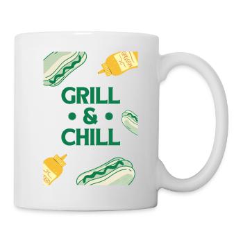 Let's Grill and Chill - Tasse - Weiß - Rechts