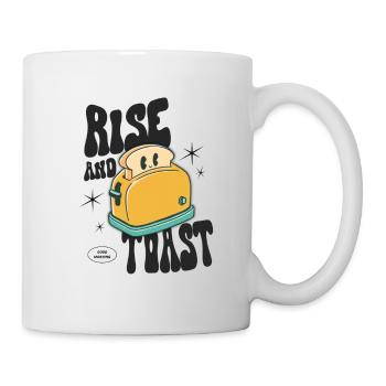Rise and Toast - Tasse - Weiß - Rechts