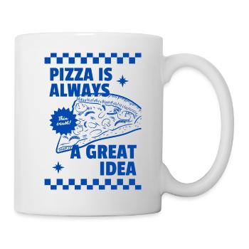 La pizza est toujours une bonne idée - Mug blanc - blanc - Droite