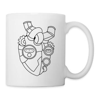 Heart for Technology – Technology Gift Idea - Mug - white - Right