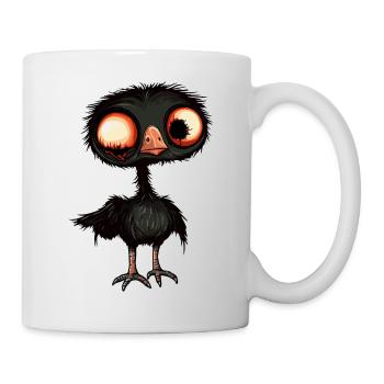 Autruche Halloween Bande dessinée drôle - Mug blanc - blanc - Droite
