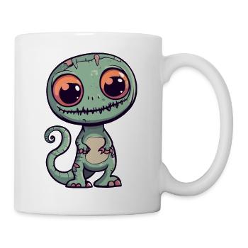 Caméléon Halloween Bande dessinée drôle - Mug blanc - blanc - Droite