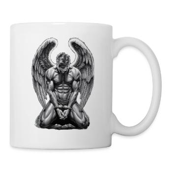 Fallen Angel Gebrochener Engel Engelsflügel - Tasse - Weiß - Rechts