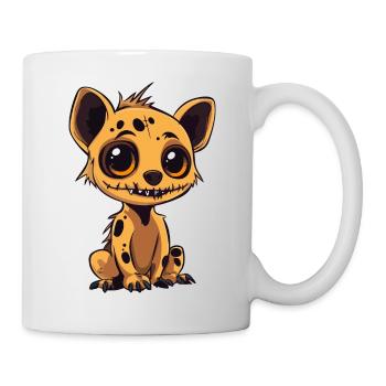Hyène Halloween Bande dessinée drôle - Mug blanc - blanc - Droite