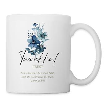 Trust Islamic Calligraphy Floral Art - Mug - white - Right