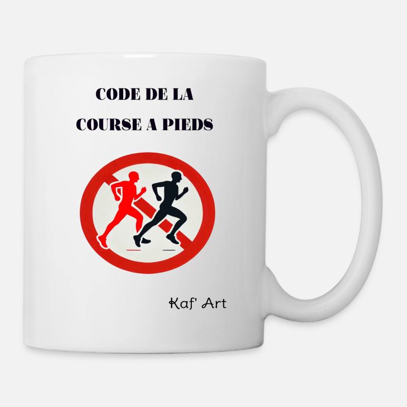 OVERTAKING FORBIDDEN MEN - Mug - white