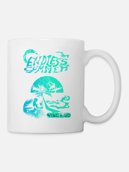 kitesurfen - Tasse - Weiß