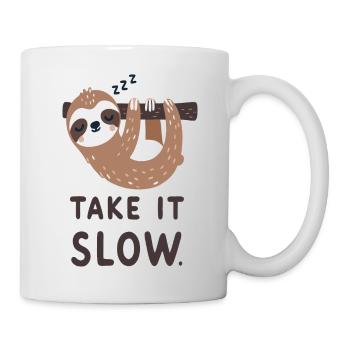 Paresseuse : Allez-y doucement - Mug blanc - blanc - Droite