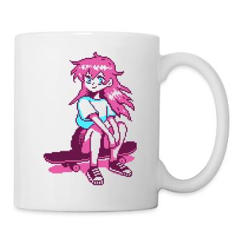 8bit sk8er grl - Tasse - Weiß - Rechts