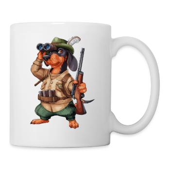 Witzger Jagdhund für einen Jäger mit Hund - Tasse - Weiß - Rechts