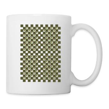 Herz-Design - Tasse - Weiß - Rechts