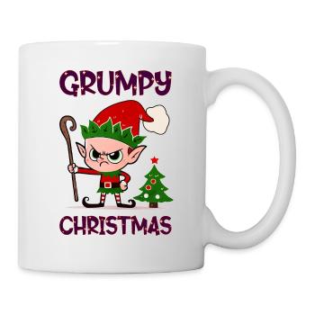 Grumpy Christmas Elf - Mug - white - Right
