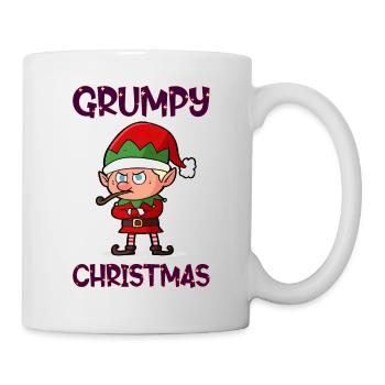 Grumpy Christmas Elf - Mug - white - Right