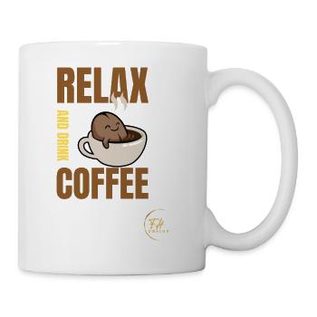 Relax and drink coffee - Tasse - Weiß - Rechts