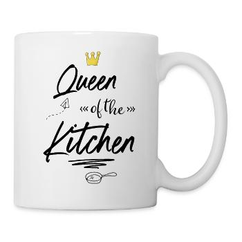 Tablier de cuisine amusant pour les femmes - Mug blanc - blanc - Droite