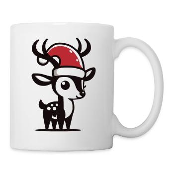 Cerf de Noël Renne - Mug blanc - blanc - Droite