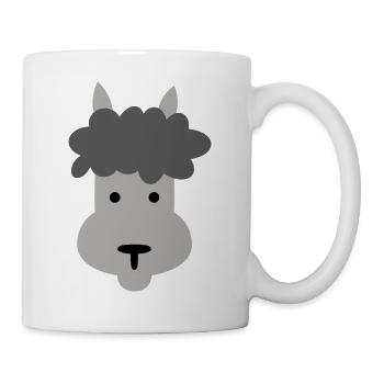 Lama - Tasse - Weiß - Rechts