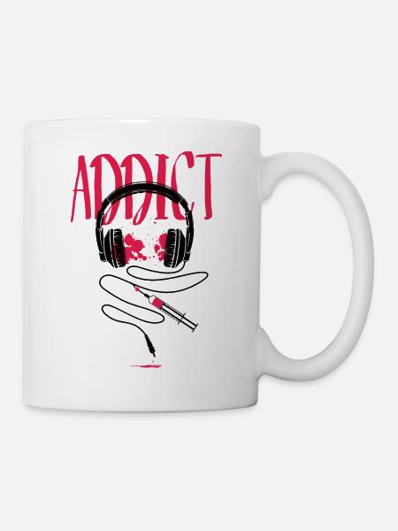 Für einen DJ - Musiksucht - Tasse - Weiß